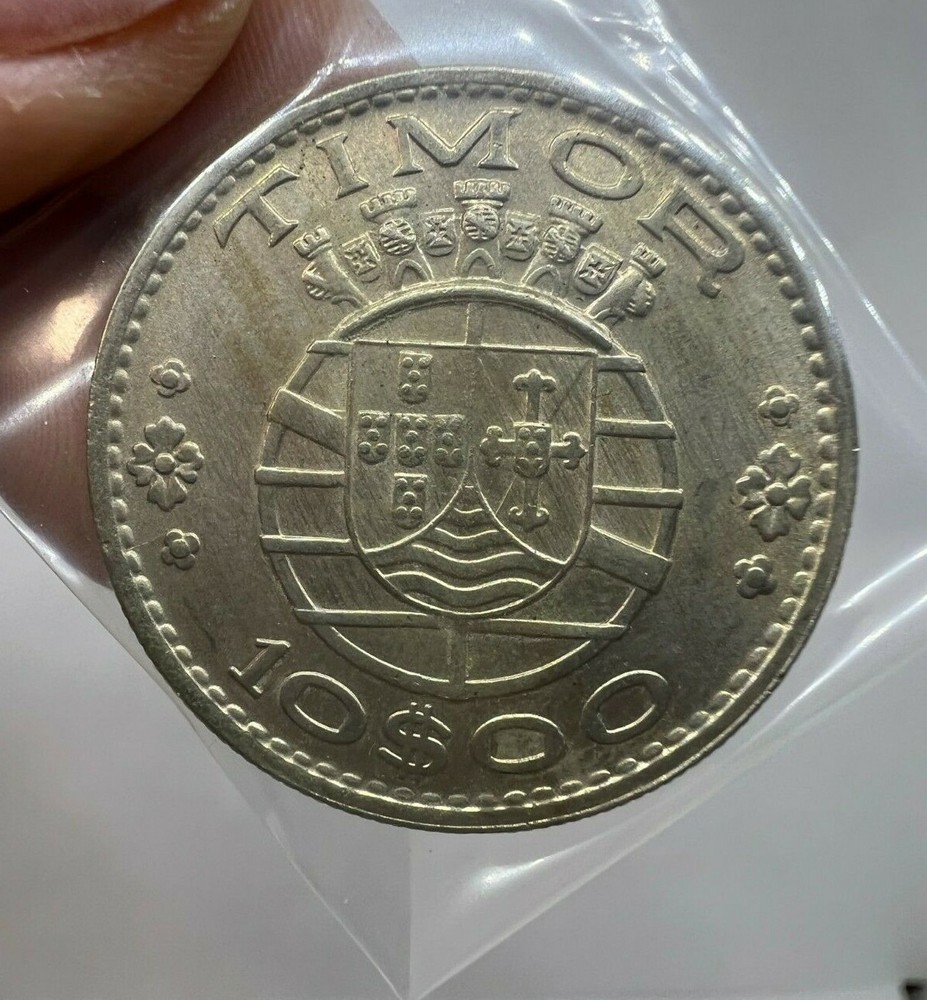 Timor 1970 10 Escudos KM22 GEM BU