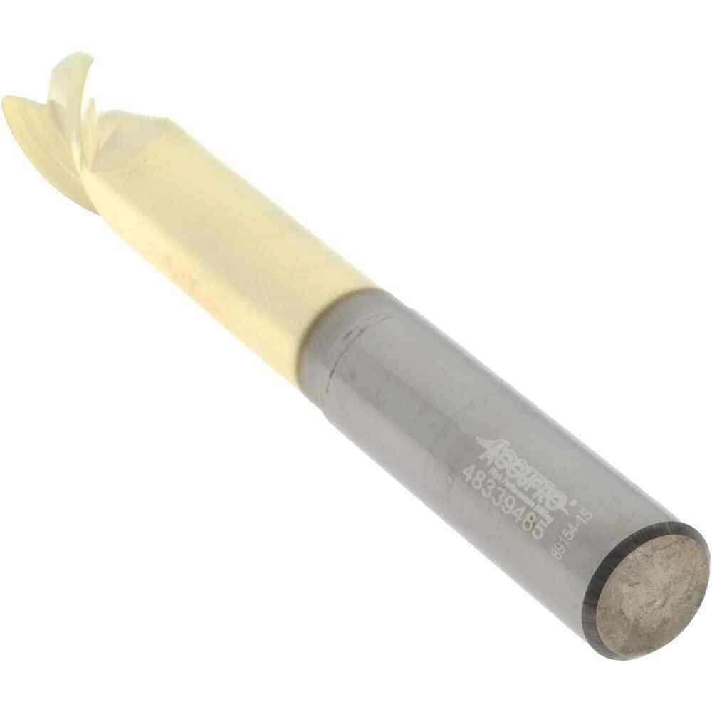 Accupro 1/2" Diam 3 Flute Single End Solid Carbide 0.06" Corner Radius End Mi...