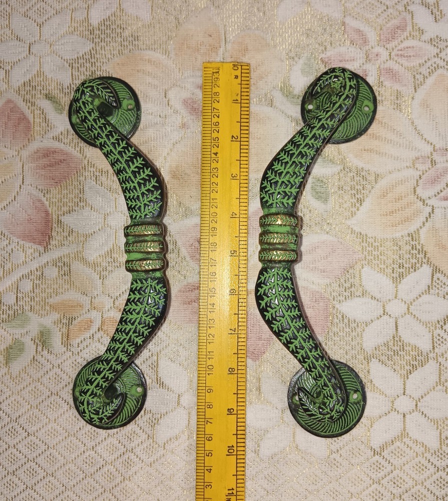 Bow & Arrow Design Door Handle Pair Brass Elegant Object Office Door Pull CA544