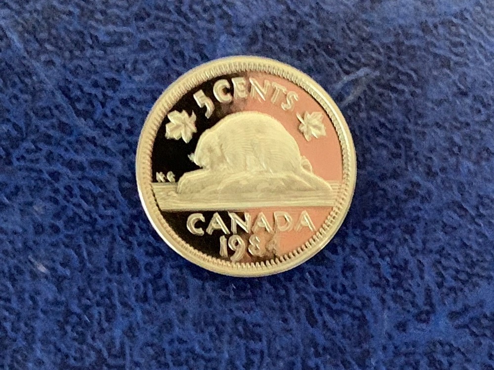 Canada 5 Cent 1984 Proof Coin-Uncirculated