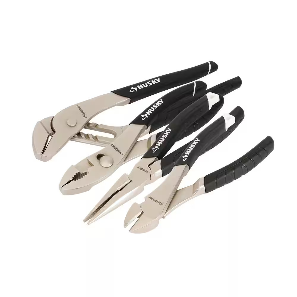 Husky 4 Piece Pliers Set