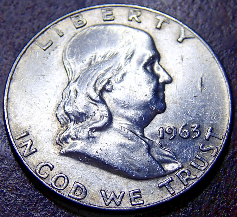 1963-D1 Franklin Half Dollar (XF)