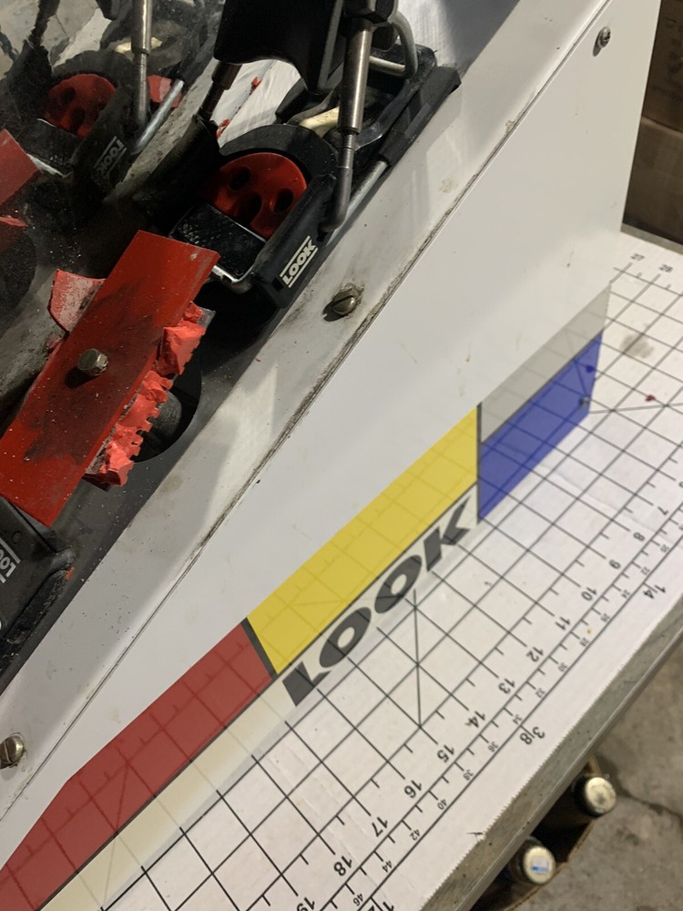 Vintage Look Ski Bindings Display Working