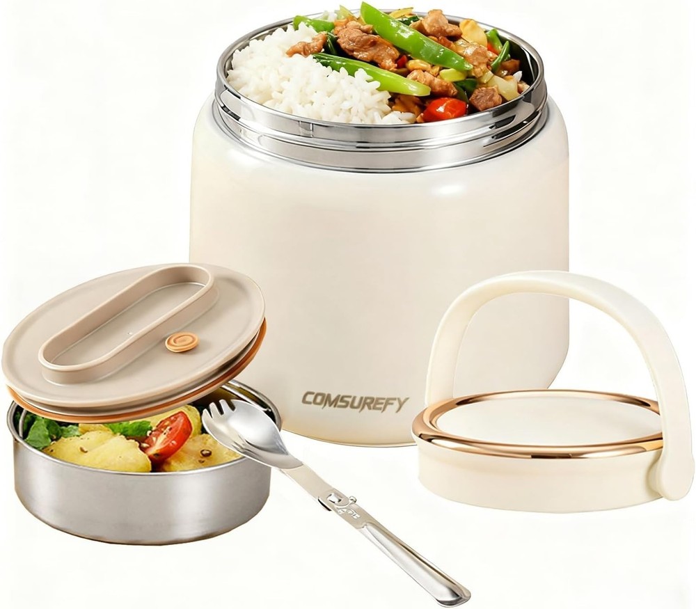 Termos Para Comida Grande ‎Caliente Calentador De Portatil Acero Inoxidable NEW.