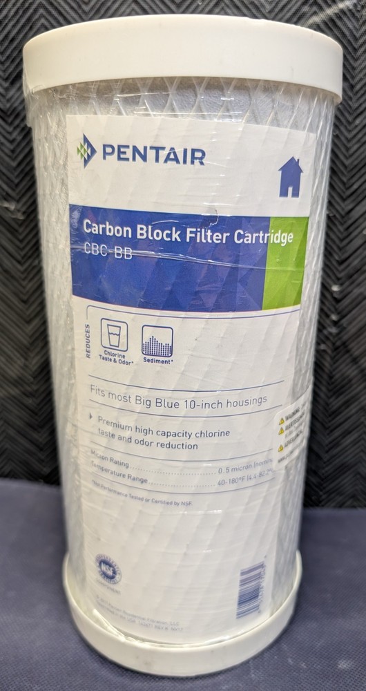 NEW Pentair Pentek CBC-BB Big Blue Carbon Water Filter Whole House B7