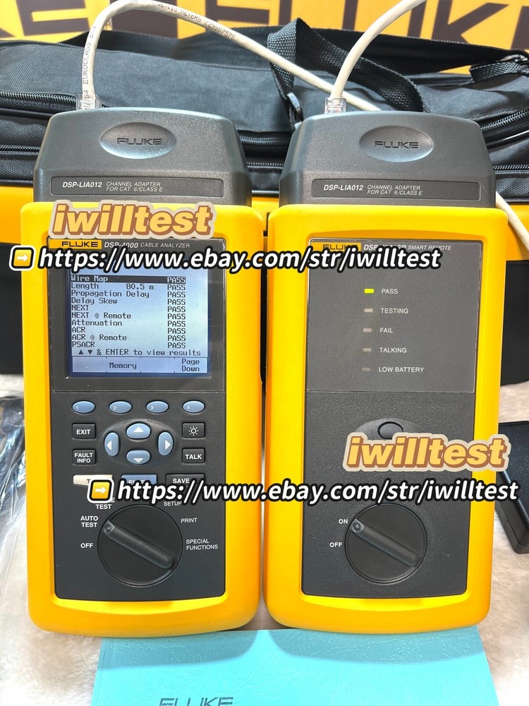 1pcs FLUKE DSP-4000 Network Cable Authentication Device *IW