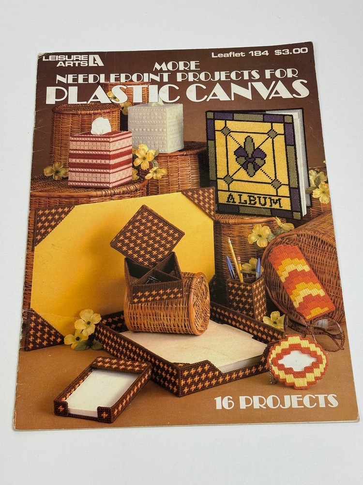 Leisure Arts More Needlepoint Projects for Plastic Canvas Leaflet 184