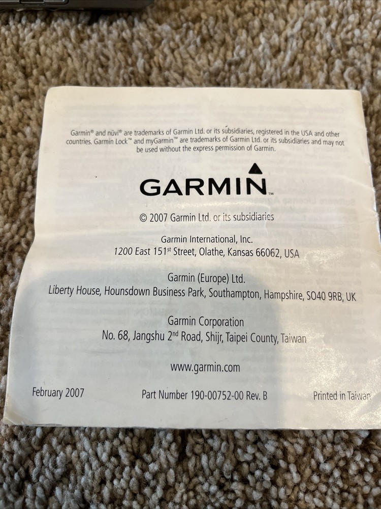 Garmin Nuvi 200 Series GPS Navigation System BUNDLE Tested Works
