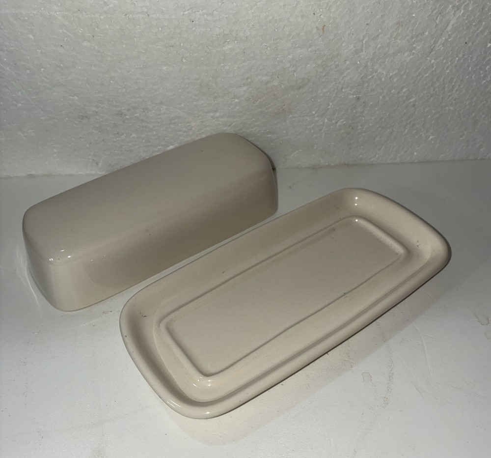 Corelle Coordinates Stoneware Butter Dish with Cover Solid White