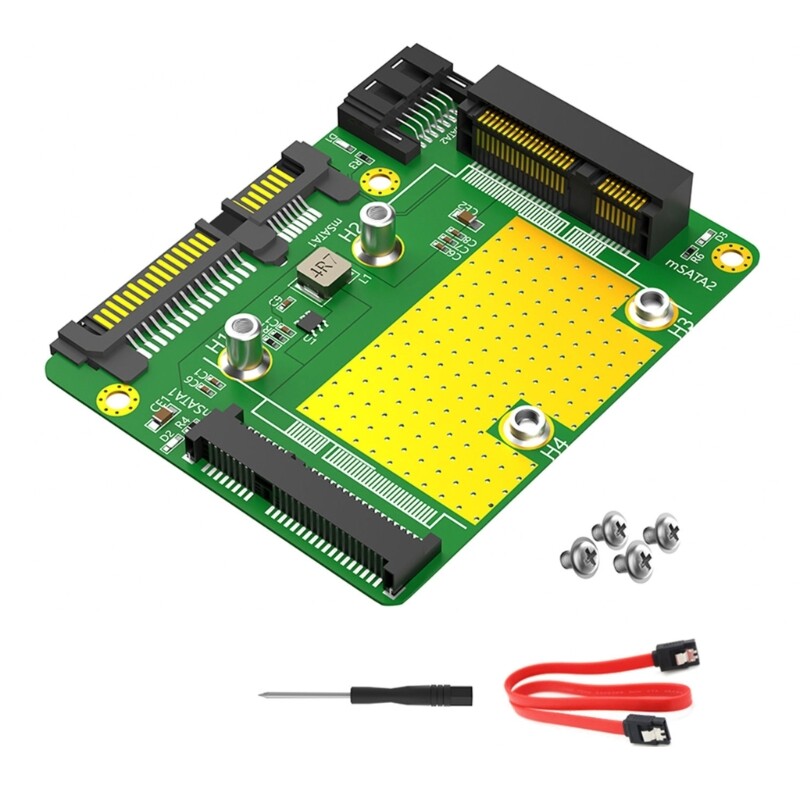 Faster Data Transfer with Double mSATA to SATA3 Card Strong Compatibility