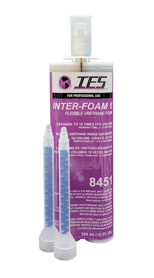 IES 8451 INTER-FOAM 5SEC FLEXIBLE FOAM 10 OZ/300ML