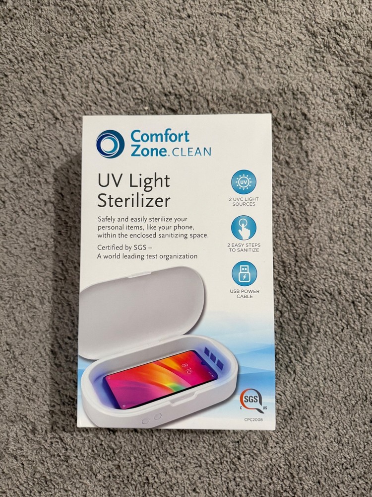 Comfort Zone Clean Portable UV light  Sterilizer for Phone New in Package
