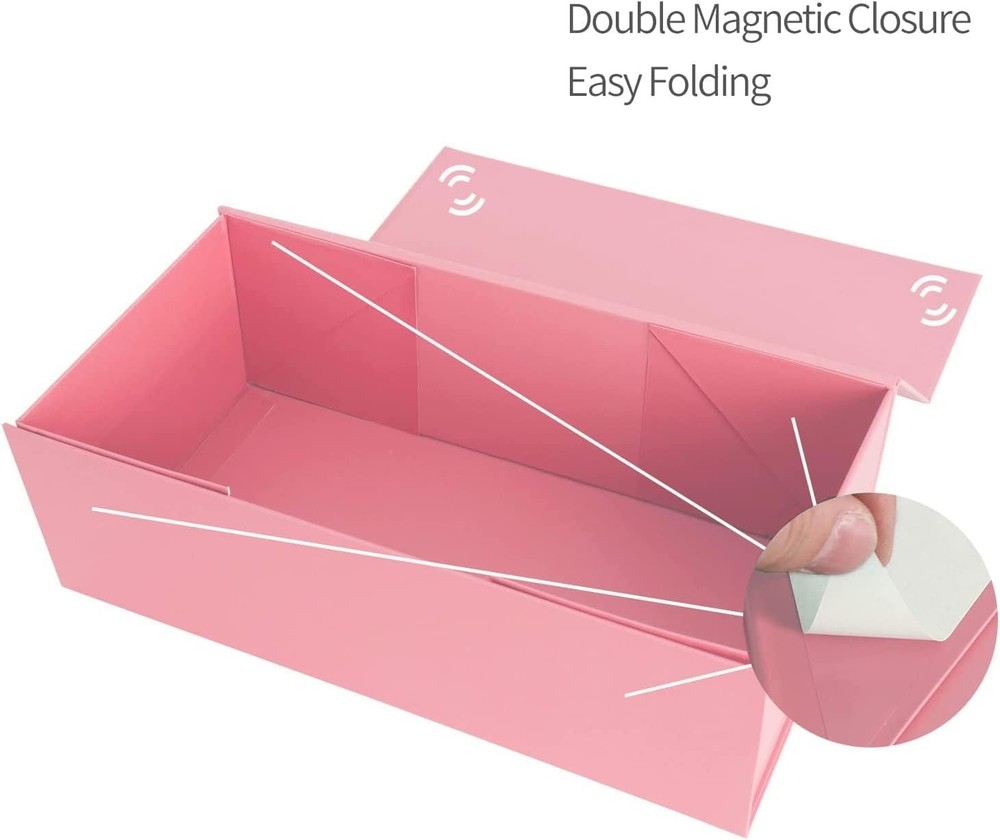 Pink Magnetic Closure Gift Box 10x6x3