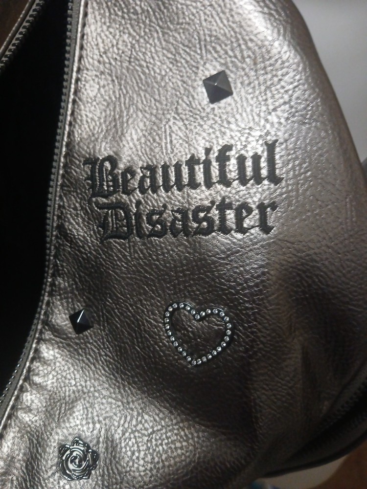 NWOT-BEAUTIFUL DISASTER Mini Backpack-Metallic Bronze