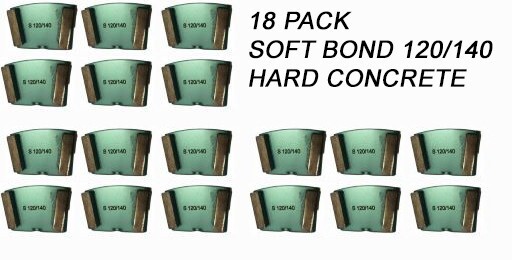 18-pack! HTC Compatible Diamond Grinding Disc For Hard Surface, Grit 120/140