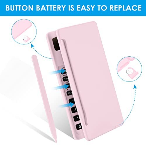 Scientific Calculators for Students, 10-Digit Large Screen, Math Pink