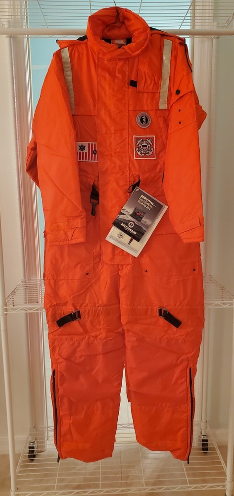 US COAST GUARD Mustang Survival Suit - MS2175 - Size Large 42”- 46” Chest