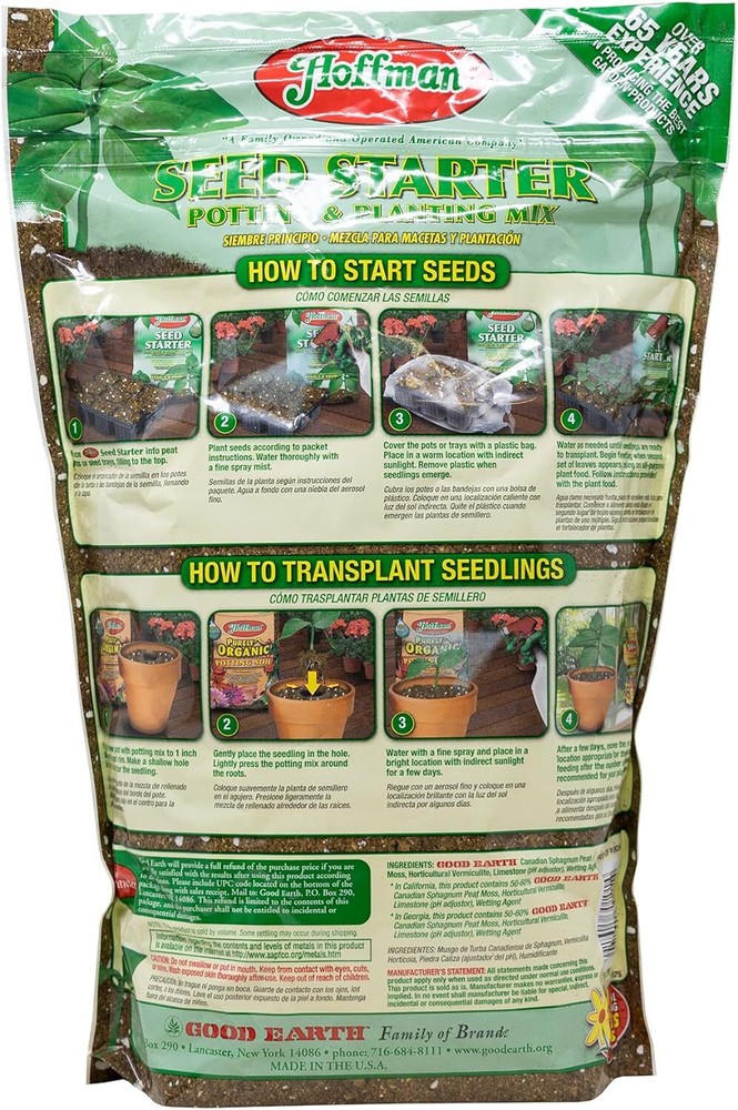 Hoffman 30101 Seed Starter Soil, 4 Quarts,Brown/A