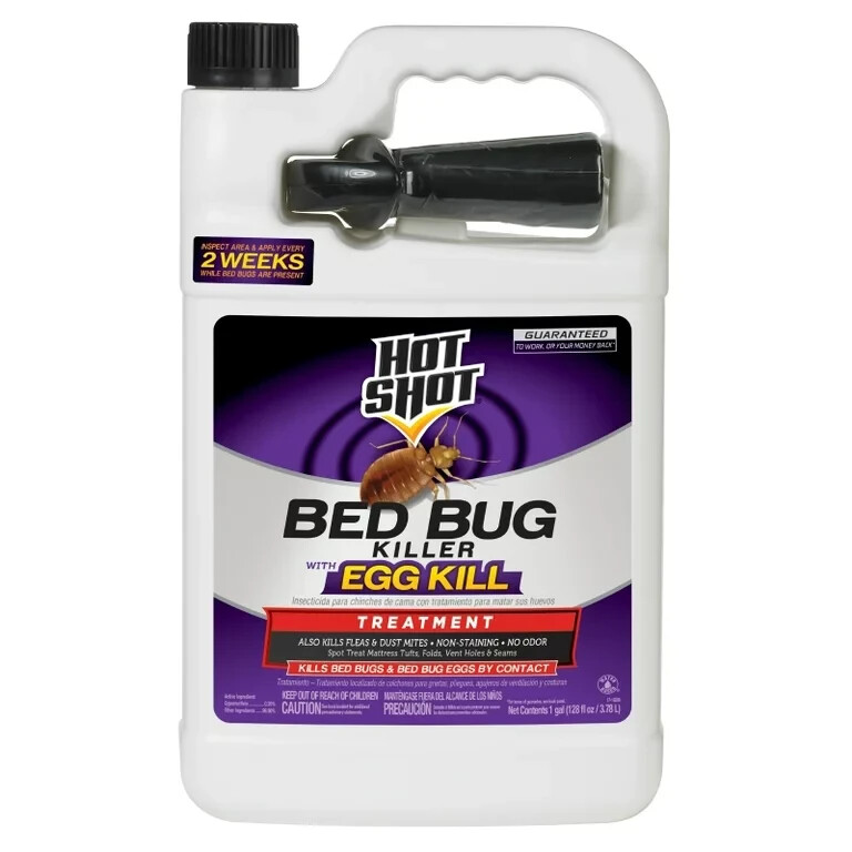 Bed Bug Killer With Egg Kill 1 Gallon, Ready-To-Use, Non-Staining Spray Control