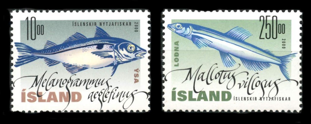 Iceland: 2000 Ocean Fish (915-916) MNH