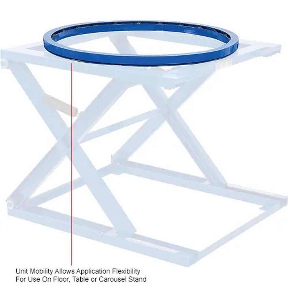 Pallet & Skid Carousel Turntable Rotating Ring 2000 Lb. Capacity