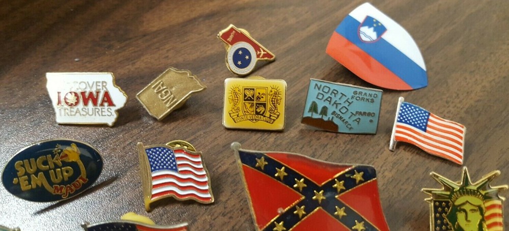 State & USA Lapel Pins