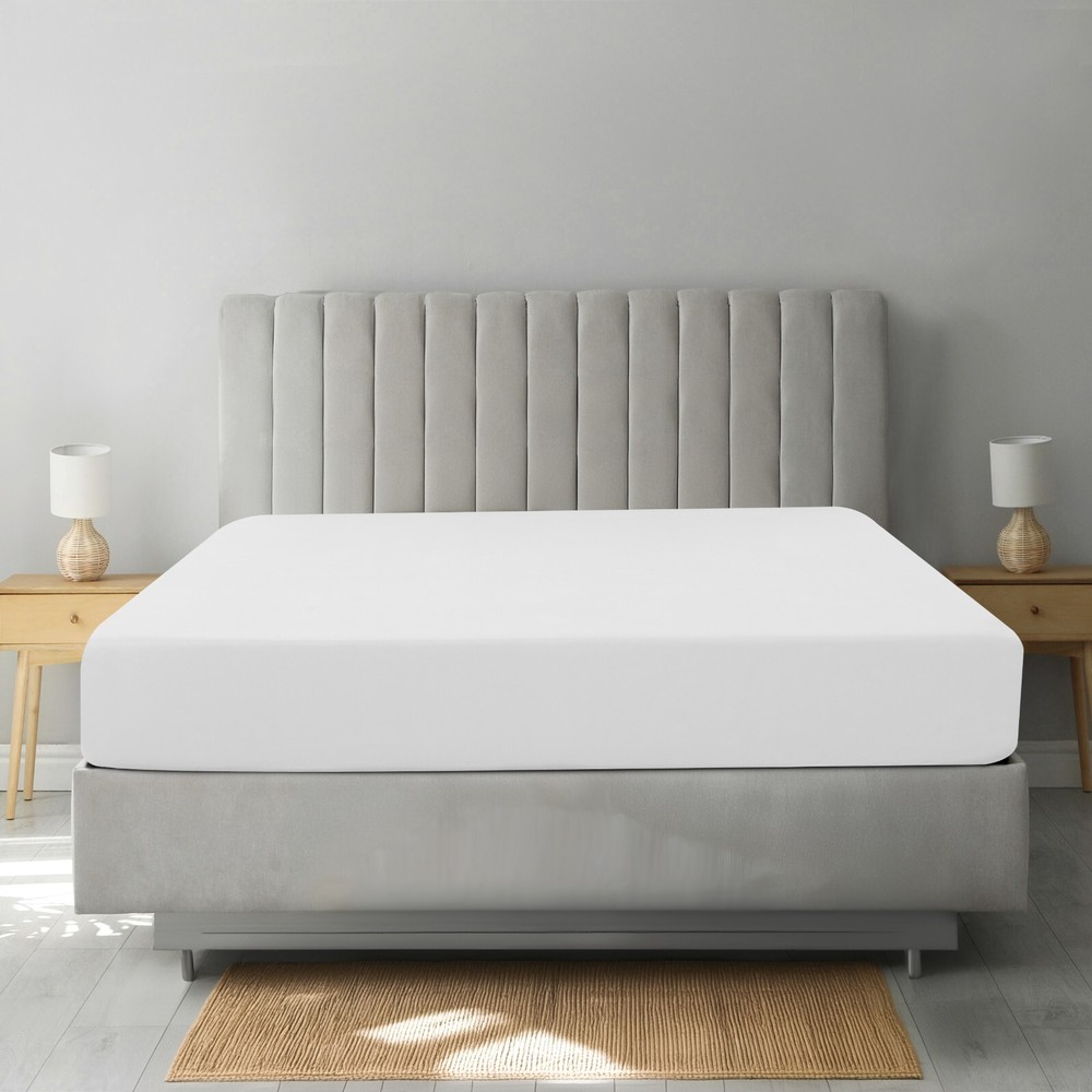 Hotel Quality Fitted Sheet Deep Pocket Breathable Soft Elastic Mattress Sheets