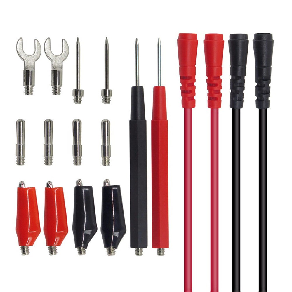 16Pcs Multifunction Digital Multimeter Probe Test Leads Kit For Volt Meter