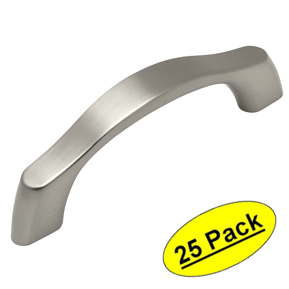*25 Pack* Cosmas Cabinet Hardware Satin Nickel Handle Pulls #9444-3SN
