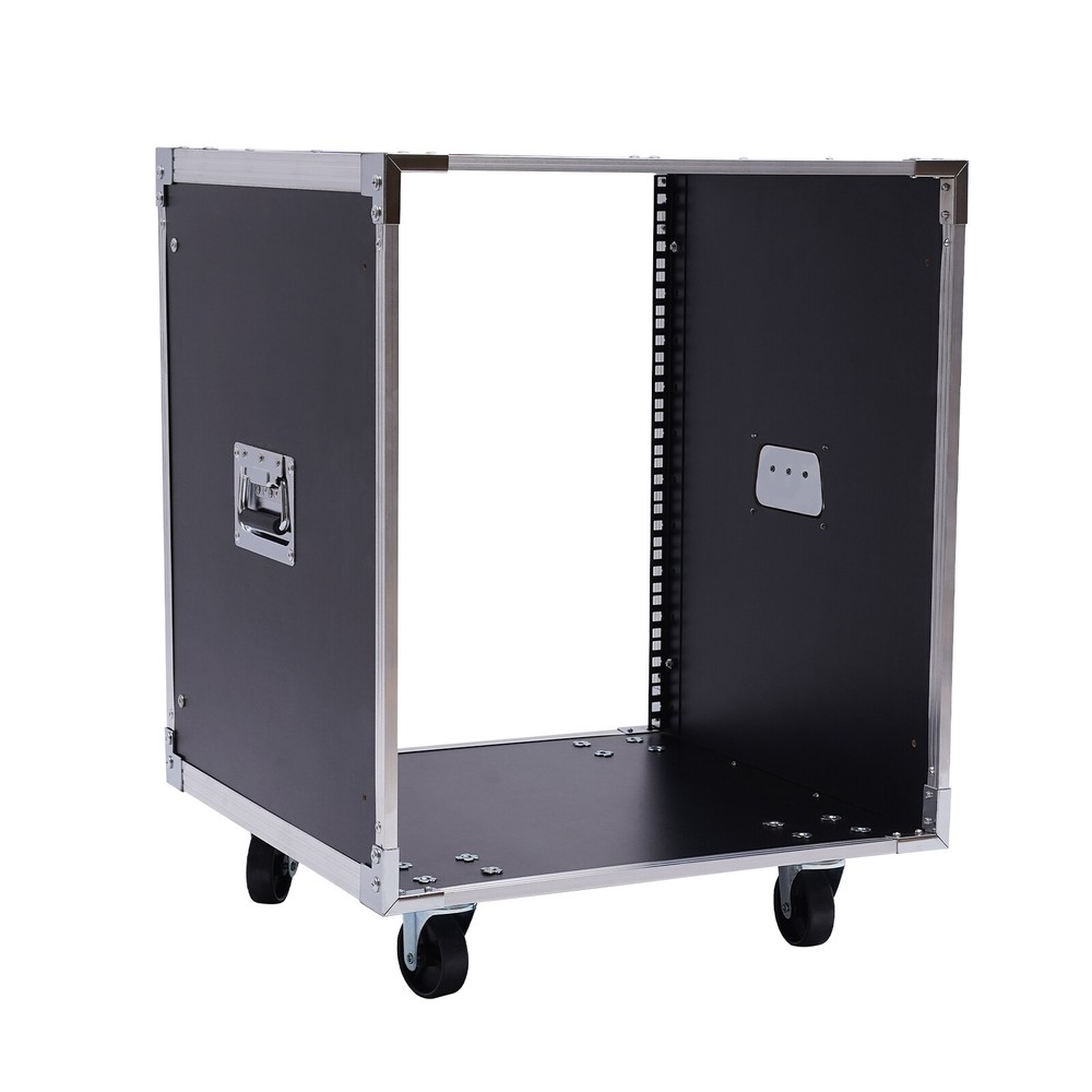 12U Cabinet Rolling Network Rack Audio Studio Video Telecom Equipment Rack