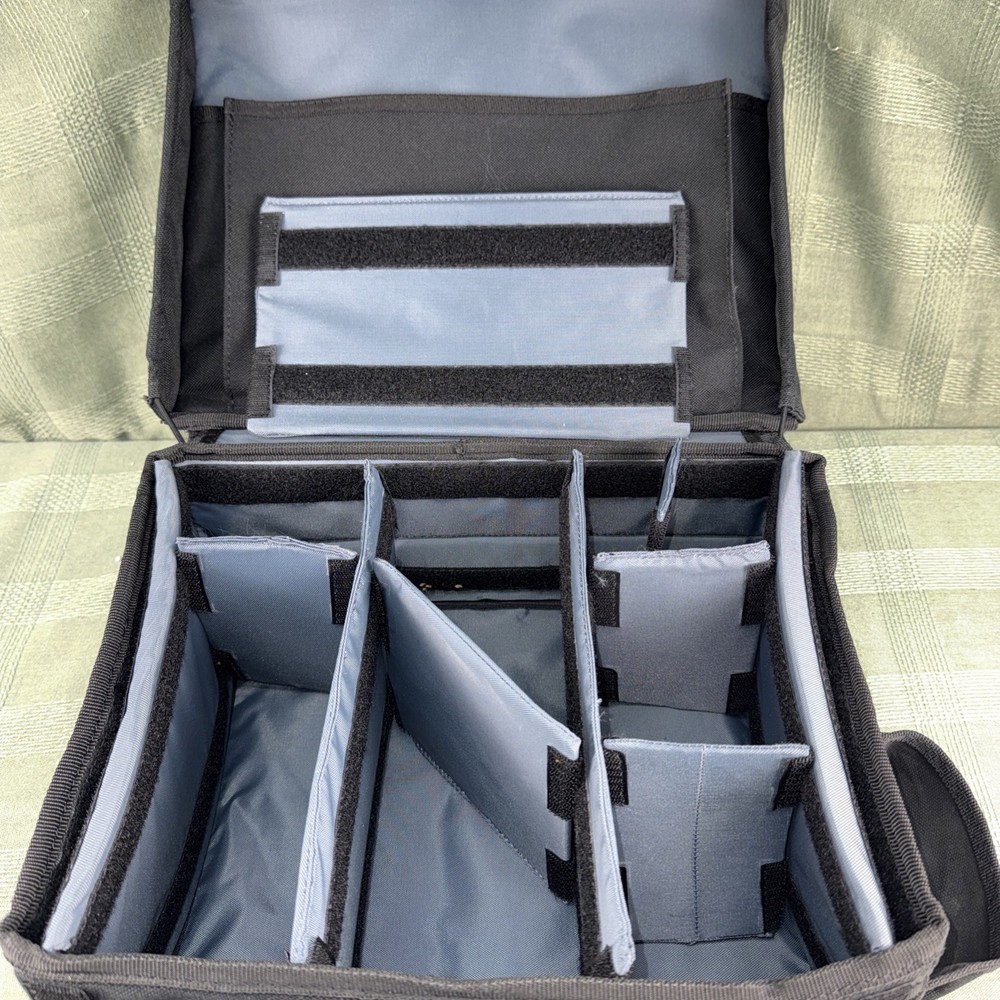 Duluth Trading Co. Mobile Desk Center Console Adjustable Compartments 14x12x7