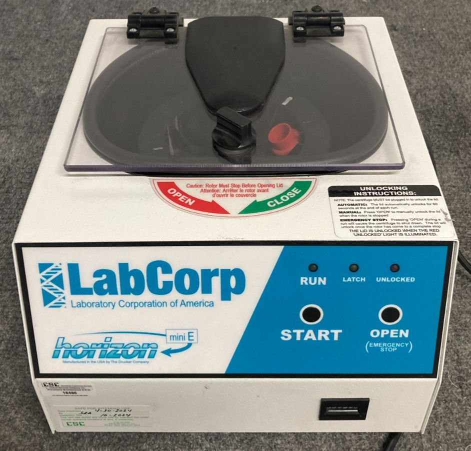 Horizon Seperation Horizontal Mini E 642E LabCorp w/ Power Cord