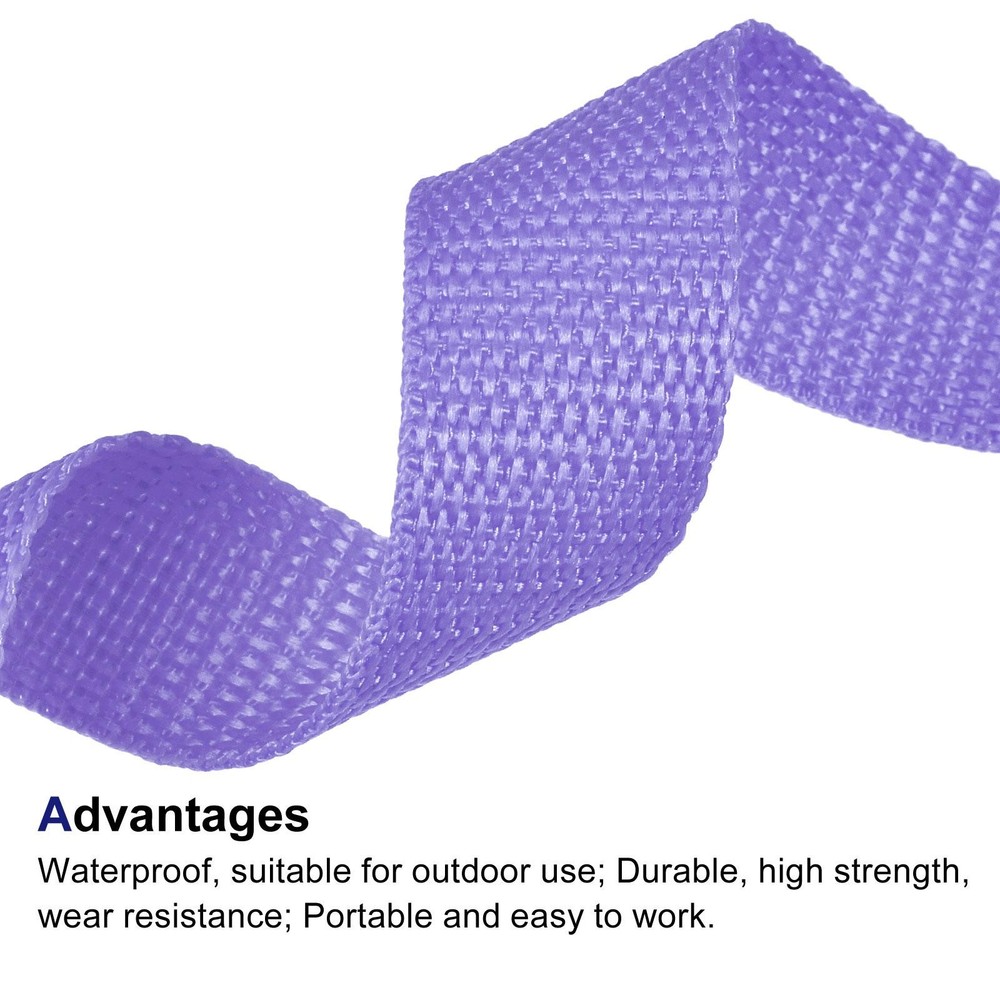 Lightweight Polypropylene Webbing Strap 1" 25 Yards Purple Strapping