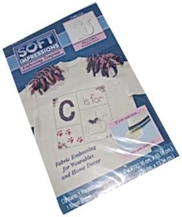 Soft Impressions - #21602 Cat - Embossing Template - Includes Bonding Secret