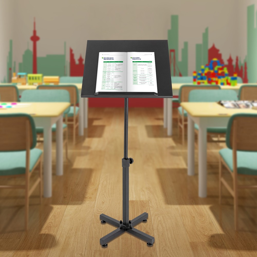 Podium Lectern Presentation Laptop Table Stand Tilting Desktop Height Adjustable