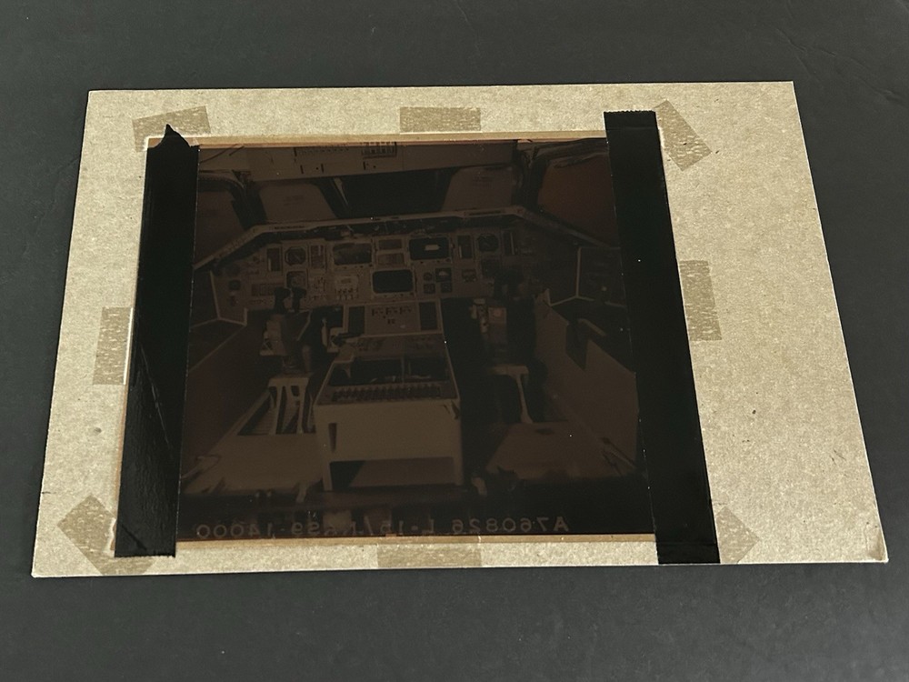 1977 NASA KSC Space Shuttle Orbiter Cockpit Controls Presentation Transparency