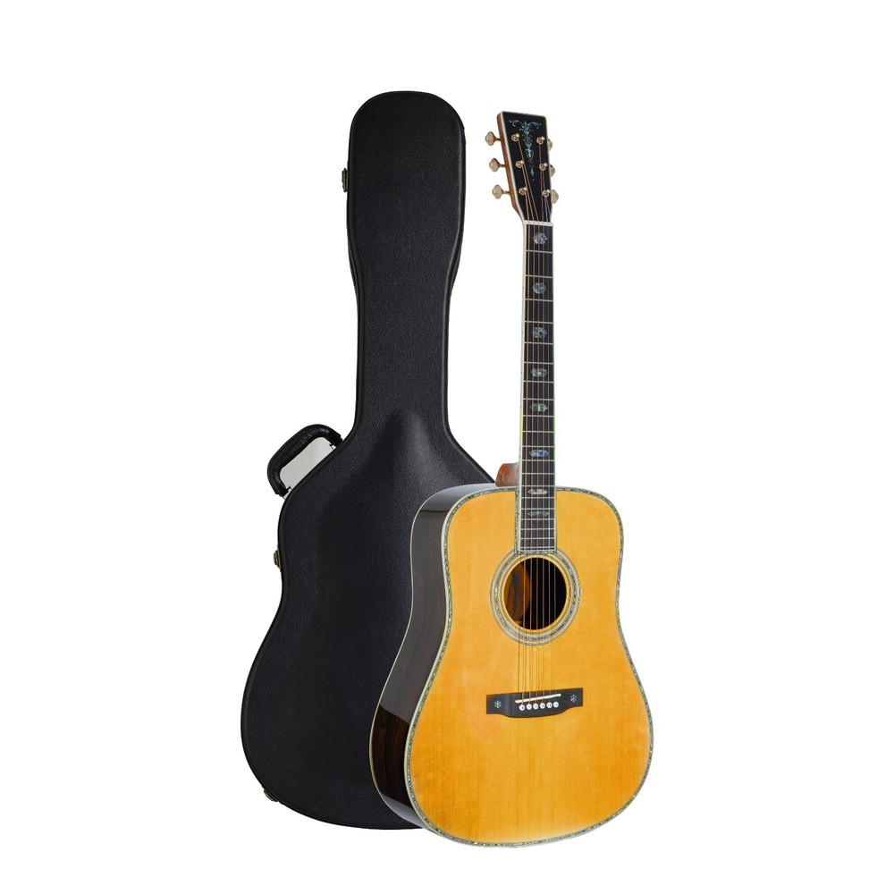 41'' Acoustic All Solid Guitar Solid A+Sitka Spruce Top Solid Palo Santo Back