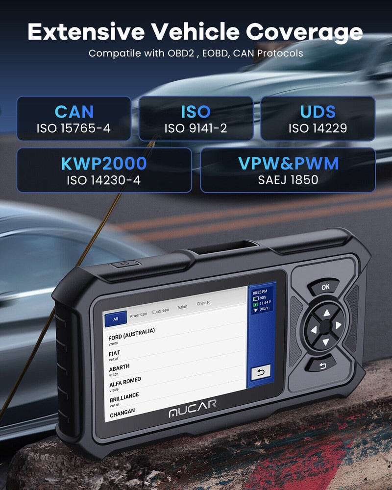 MUCAR CDE900 PRO OBD2 Scanner Diagnostic Tool All System OBDII Car Code Reader