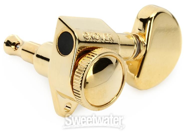 Grover Roto-Grip Locking Rotomatic Tuners - 3+3 - Gold