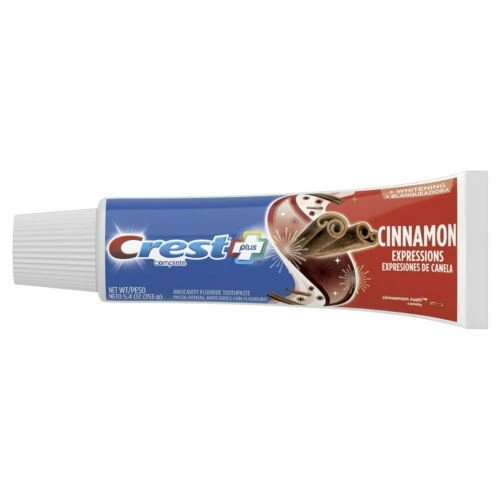 Crest Plus Complete Fluoride Toothpaste Cinnamon Expressions 5.4 oz Pack of 3