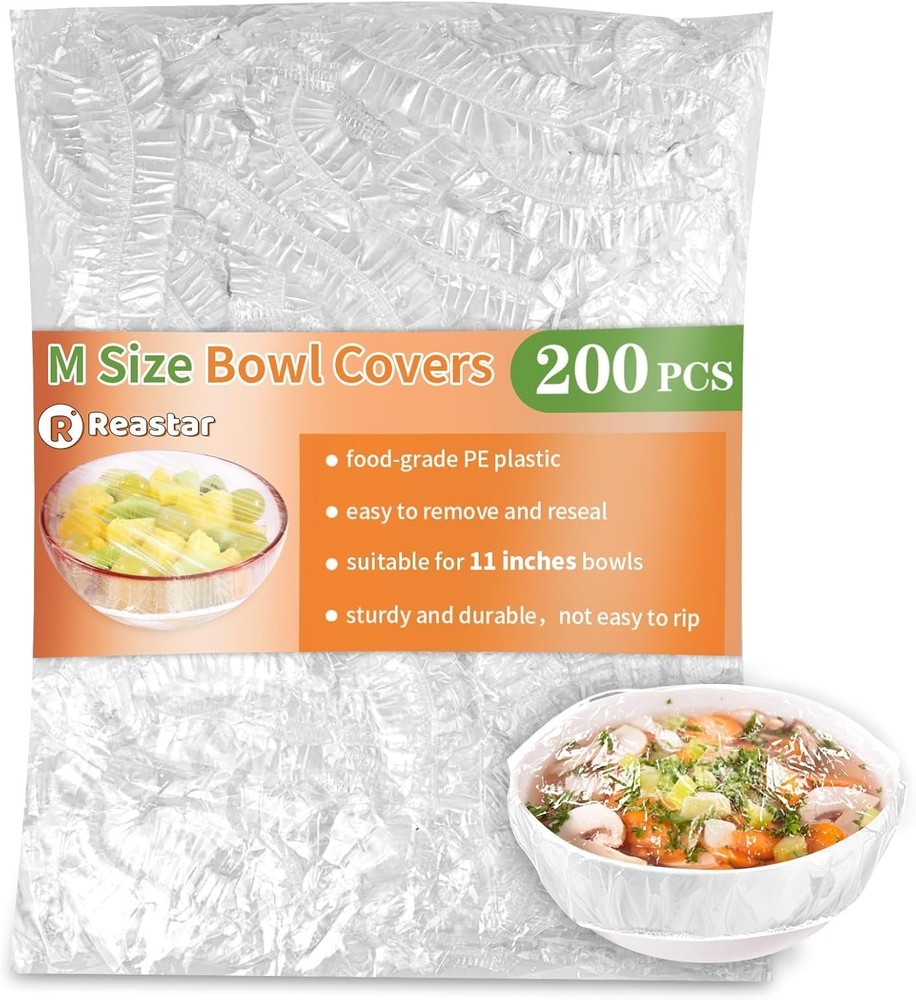 Stretchable 200-Piece Food Covers for Bread Proofing & Easy Storage Solutions