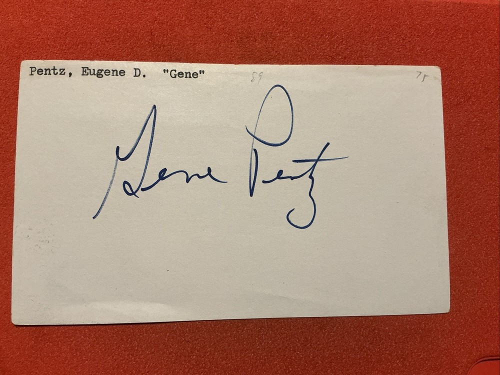 Gene Pentz 🔥🔥MLB: Houston Astros 🔥🔥Autograph🔥🔥