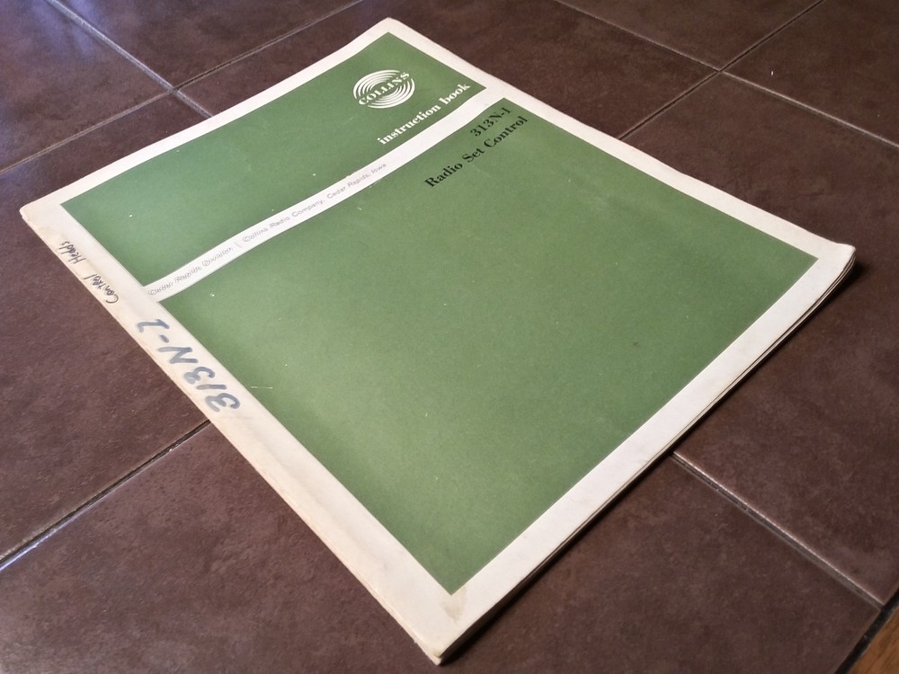 Collins 313N-1 Service manual