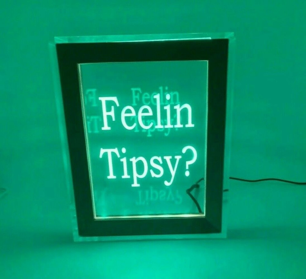 Personalized Tip Box Raffle Fund Raiser Donation Jar Engraved Light Changing LED