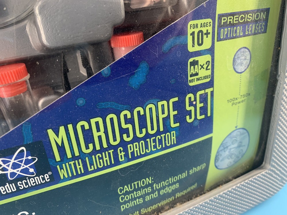 Microscope w/ Projector 3 Function 42x 25x 8x Homeschool Science