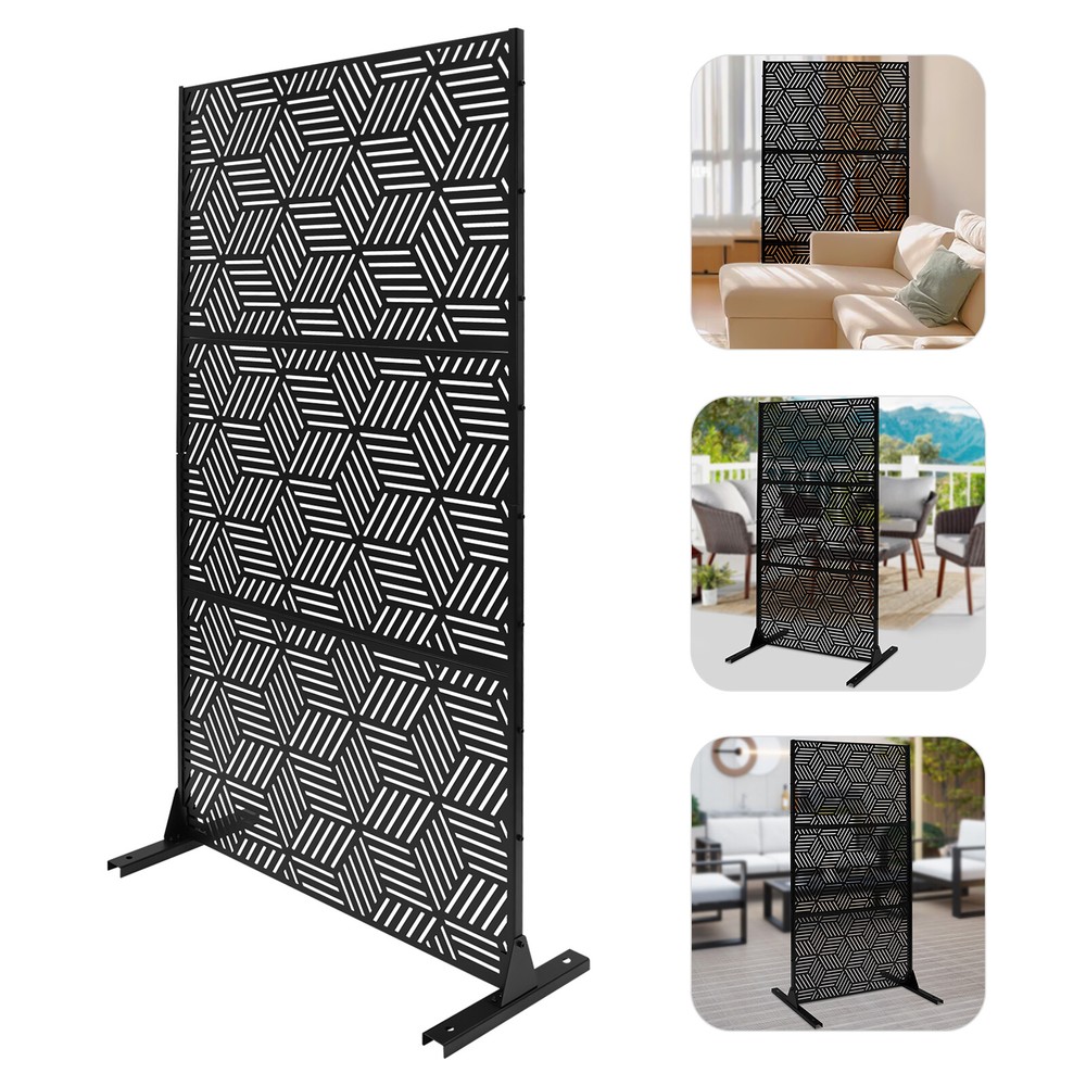 1 Panel Room Divider Screen Room Divider Panel Hollow Out Privacy Metal Screen