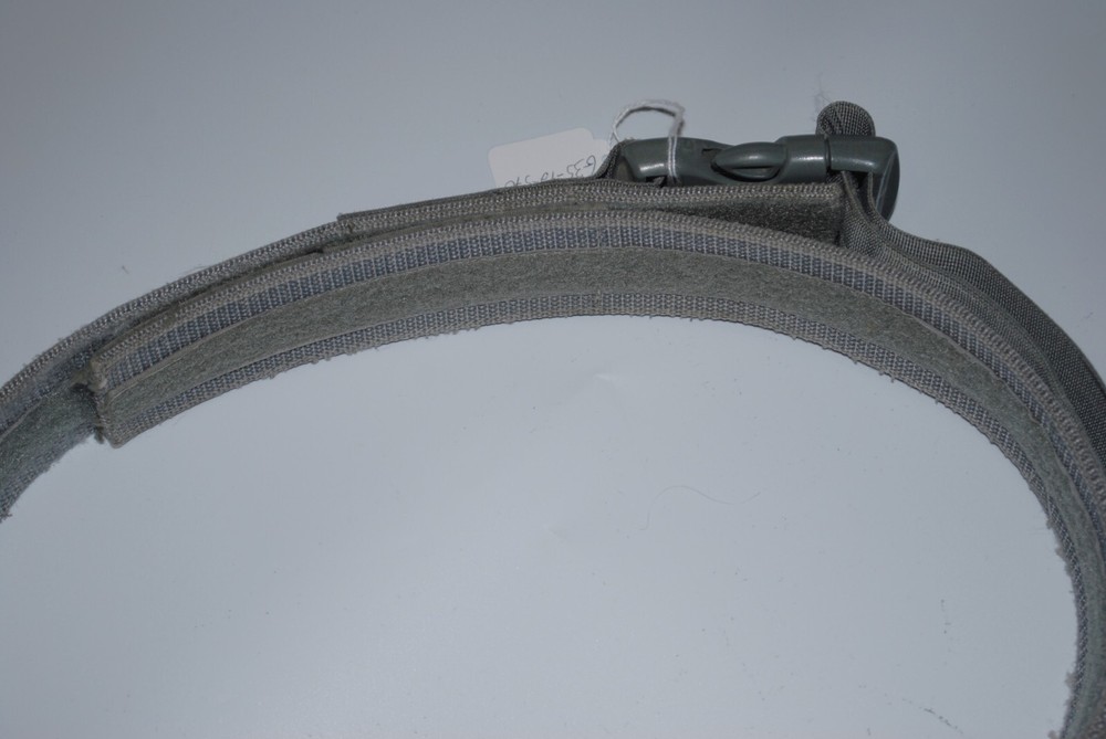 Sage Green Reinforced Web Duty Belt w/inner hook and loop Medium Good Condition