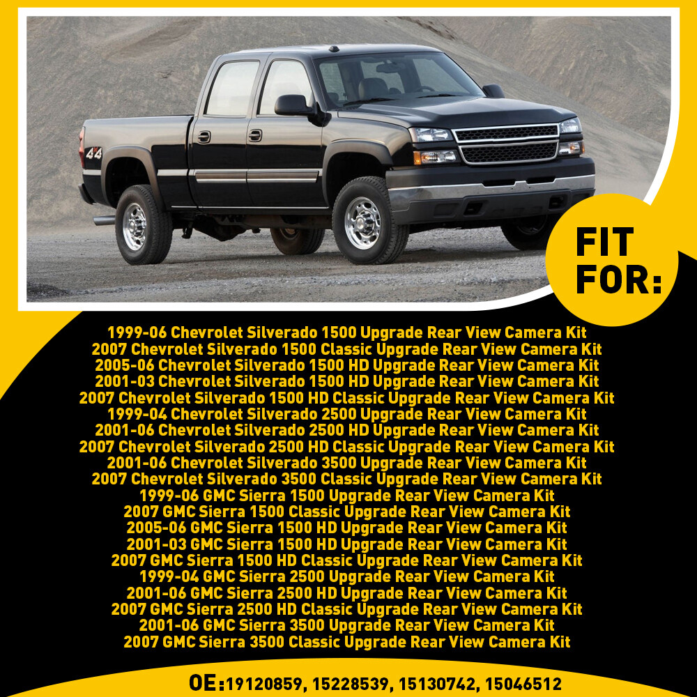 TAILGATE BACKUP REVERSE HANDLE CAMERA REVERSING CAMERA FOR 99-06 CHEVY SILVERADO