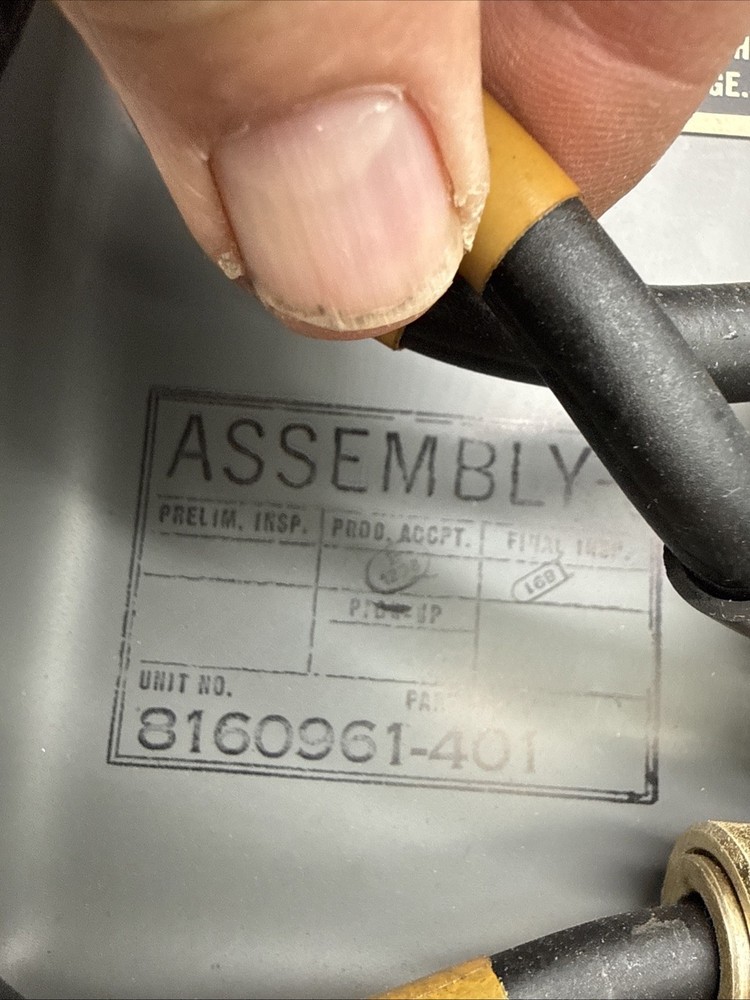 US Army TEST ASSEMBLY SQUIB Launcher explosive Booster Ordnance Corps Circuit