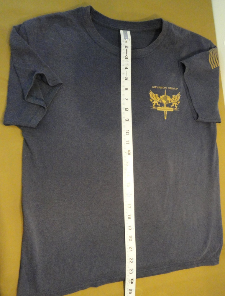 DISCONTINUED GRYPHON GROUP FORCE PROTECTION TRAINING COURSE BLUE SHIRT MEDIUM